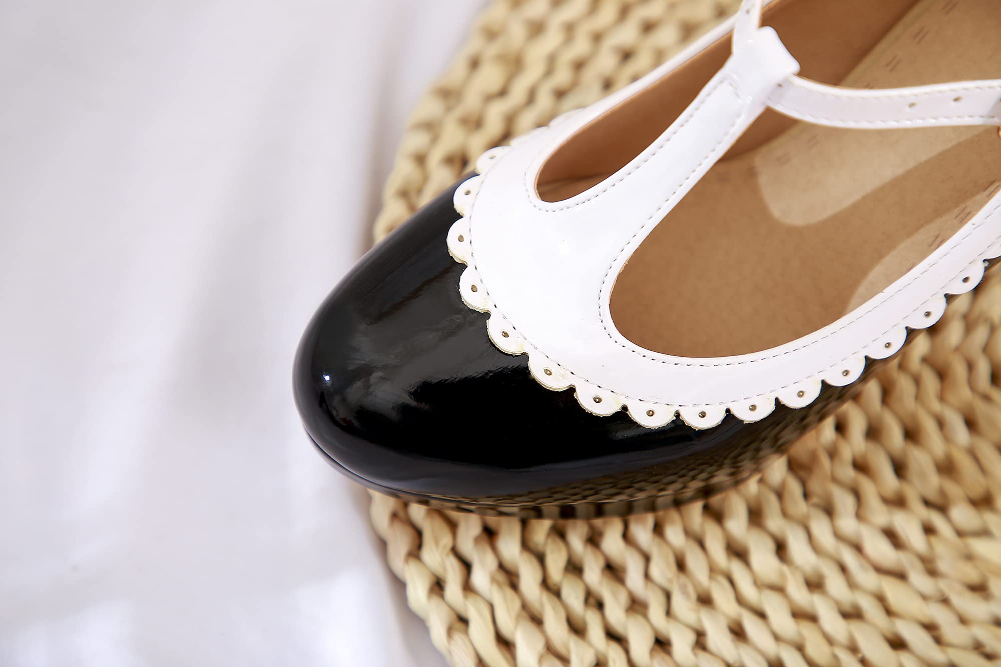 Zapatos de tacón alto con hebilla de aguja para mujer, zapatos casuales fáciles de caminar de 9 cm, talla grande z225-8s
