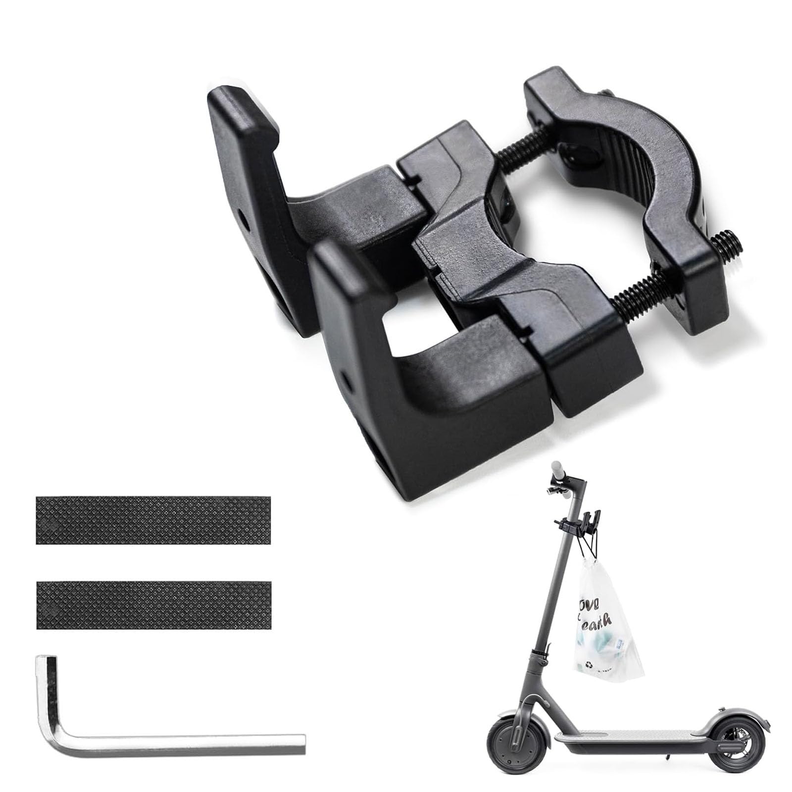 LightBeacon Electric Scooter Front Hook, Front Hook Electric Scooter Holder, Double Hook Design, for Electric Scooter Scooter Accessories
