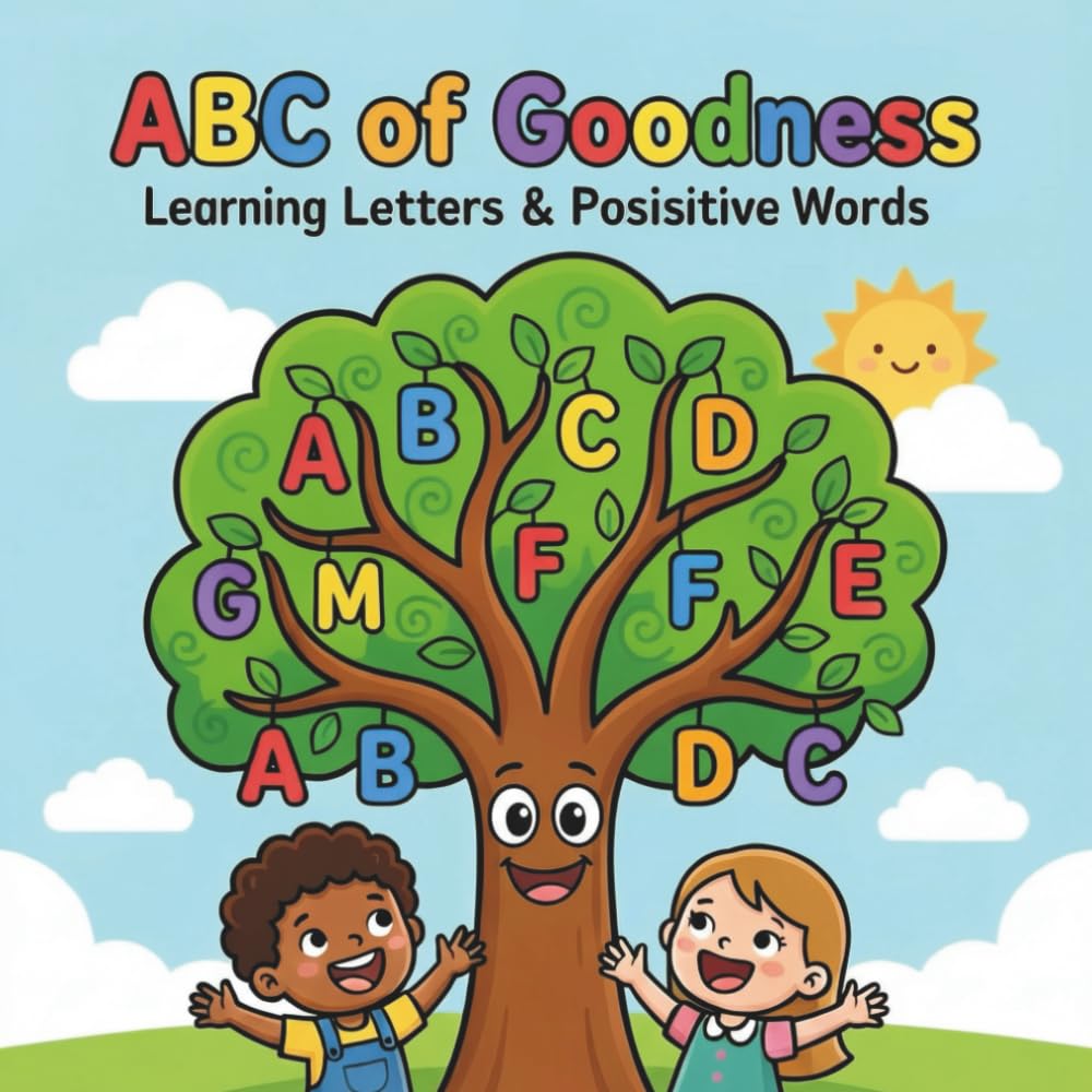 ABC of Goodness: Learning Letters & Positive Words Coloring Book