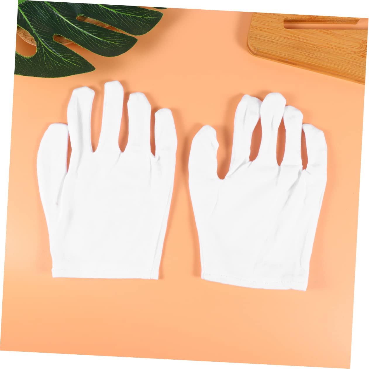 SOESFOUFU Moisturizing Spa Gloves Exfoliating Mittens Bamboo Fiber Beauty Gloves 2 Pairs