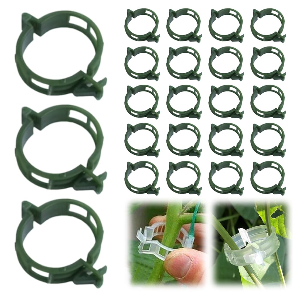 Secured Plastic Plant Clip, 2026 Upgraded Plant Support Clips Reusable Garden Clips, Plant Support Clips Garden Climbing Vines Fixing Clip Trellis