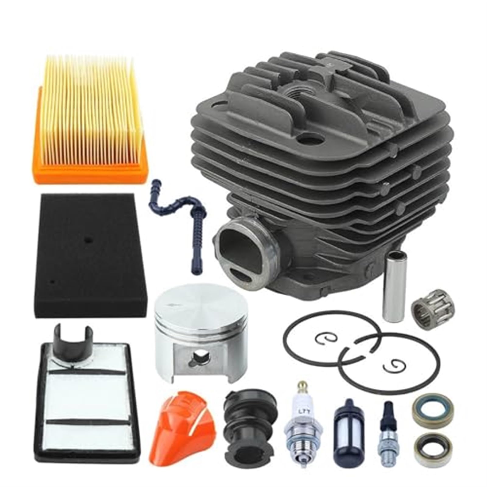 Zestaw tłoka cylindra 49 mm do piły do ​​przecinania wlotu filtra powietrza STIHL, BR350 zestaw do regeneracji silnika