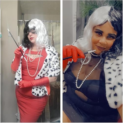 Miniatura 5 de Disfraz de Halloween para mujer Deville Dálmata chal con accesorios de disfraz