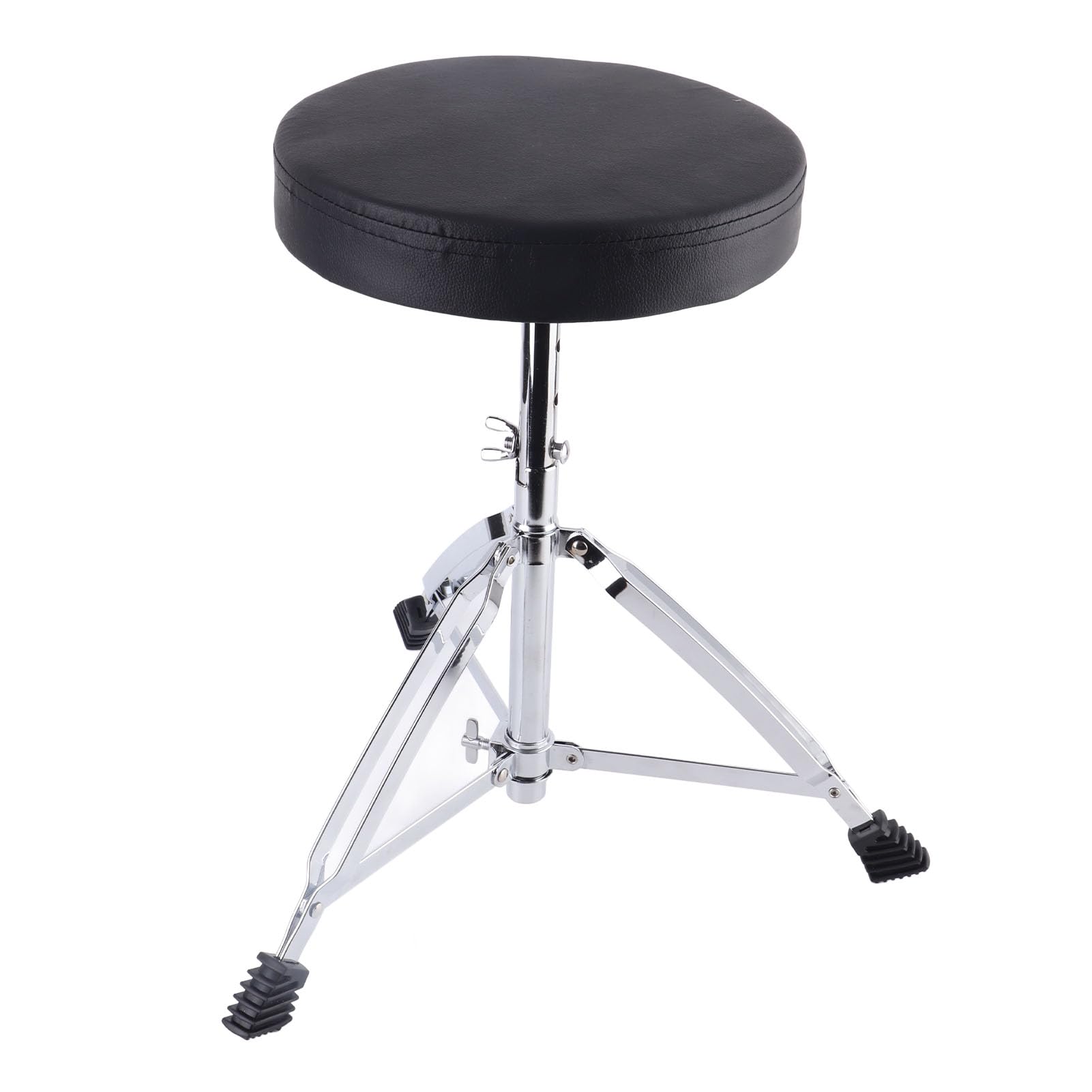 Silla con Asiento para Batería, Taburete Acolchado para Batería de 42,5 a 55 Cm, Ajustable para Tocar Instrumentos Musicales