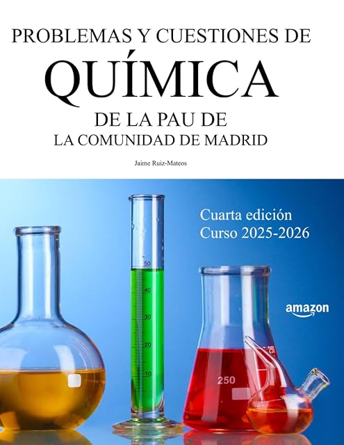 Portada de Problemas y cuestiones de Química de la PAU de la Comunidad de Madrid: Cuarta edición. Curso 2025-2026