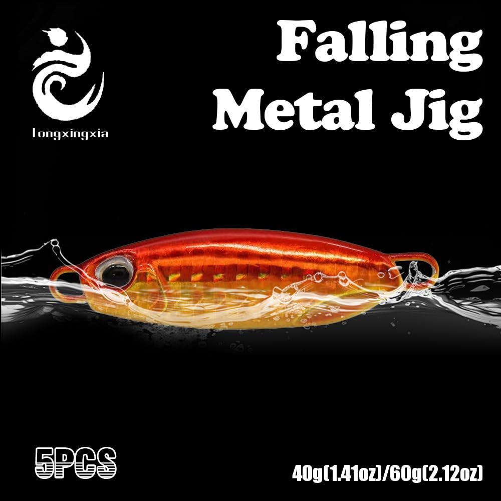 5 Stck Pilker Norwegen 40/60g Metall Angelkder Gefiederter Fischkder  Metallfisch fr Makrele Kabeljau Barsch Forellenkder zum Nachtangeln  Salzwasser und Swasser Spoon Bait (Zufllige Farbe) : Amazon.de: Sport &  Freizeit