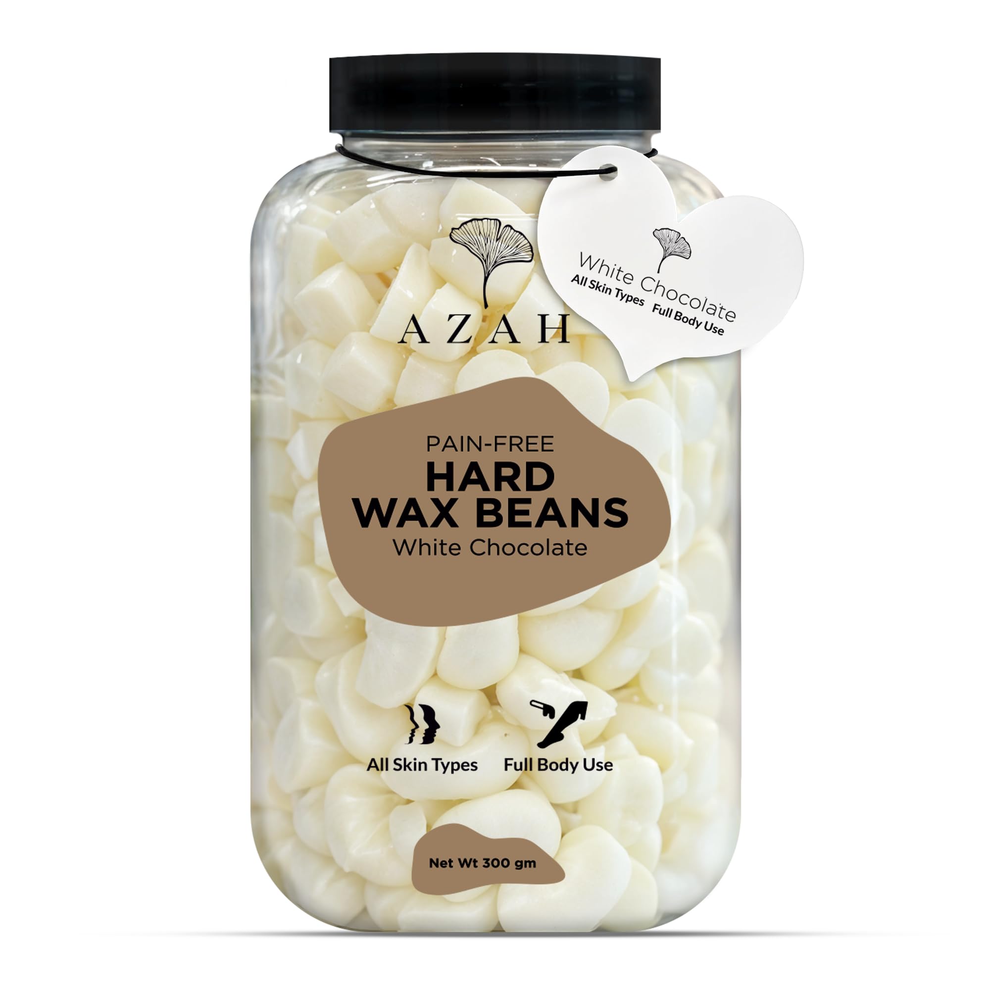 Azah Heart-Shaped Hard Wax Beans for Women - White Chocolate | Stripless Wax for Arms, Underarms & Legs | Full Body Hair Removal | Fast-Melting & Mess-Free | For All Skin Types | 300 gm-image-31