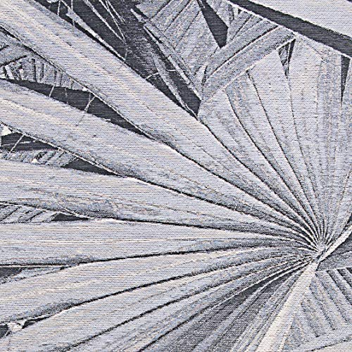 Couristan Dolce Kalamiaris Palms Indoor/Outdoor Area Rug, 2'3" X 7'10" Runner, Silver Gray #TOP6