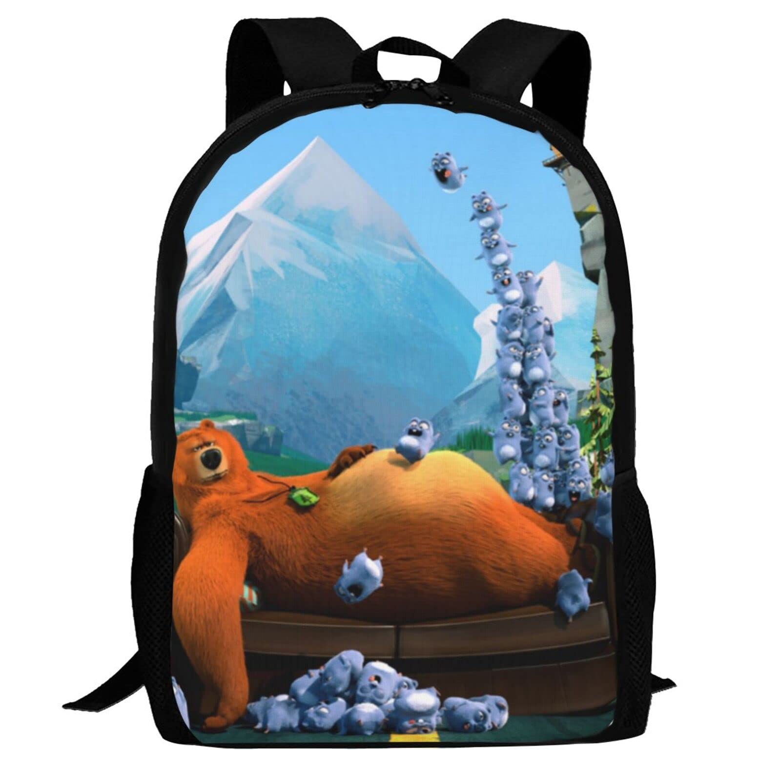 QQIAEJIA Grizzy Lemmings Student School Bag College Laptop Backpack Travel Satchel Boys' Girls' Daypack