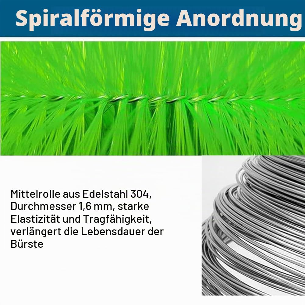 GZHERVICES 50er-Pack Fischteich-Filterbürsten-Set, Teichskimmer, Filterreinigungsbürste, Wasserspiel-Filtration, für Koiteich, Fischtank, Aquarium, Wassergartenteich(100cm)