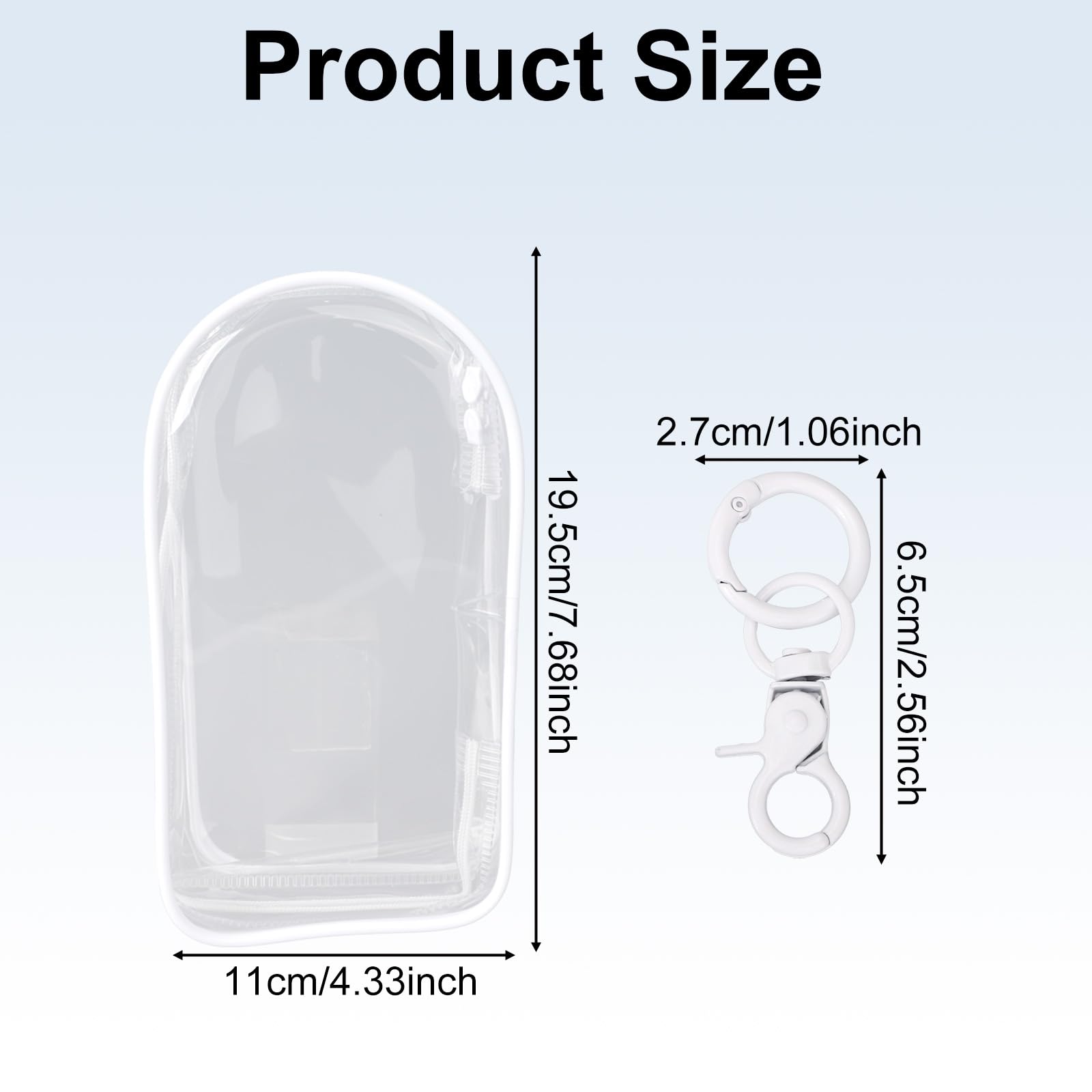 BOXOB Clear Doll Display Case Bag with Keychain - Image 2