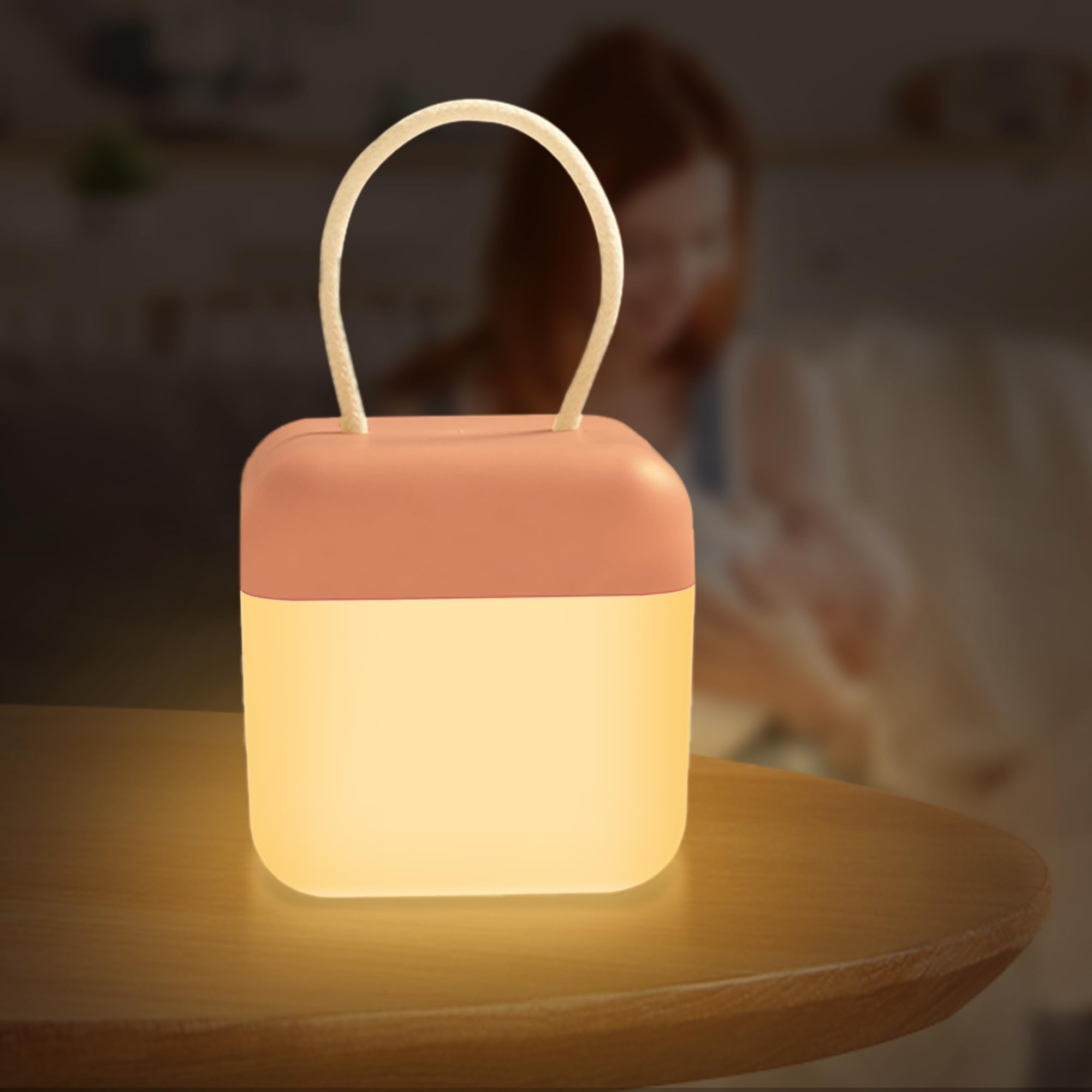 Nachtlicht für Babys, Kinderzimmer, tragbar, Nachttischlampe, Würfel, Nachtlicht, Kinder, Nachtlicht, wiederaufladbar, Stillen