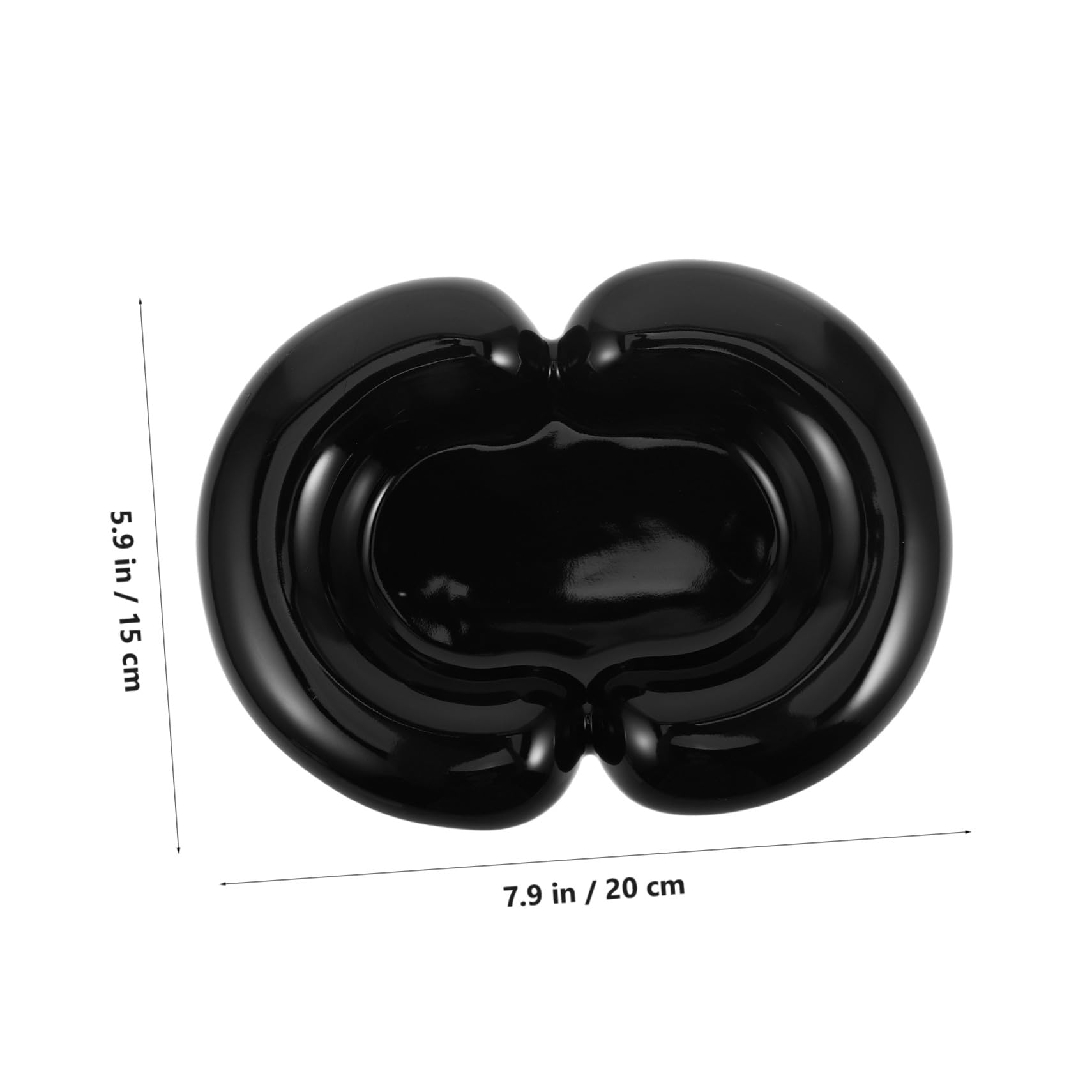 IMIKEYA Bandeja para Guardar Joyas de Cerámica Plato para Anillos y Llaves Bandeja Decorativa para Tocador o Recibidor Organizador de Joyas