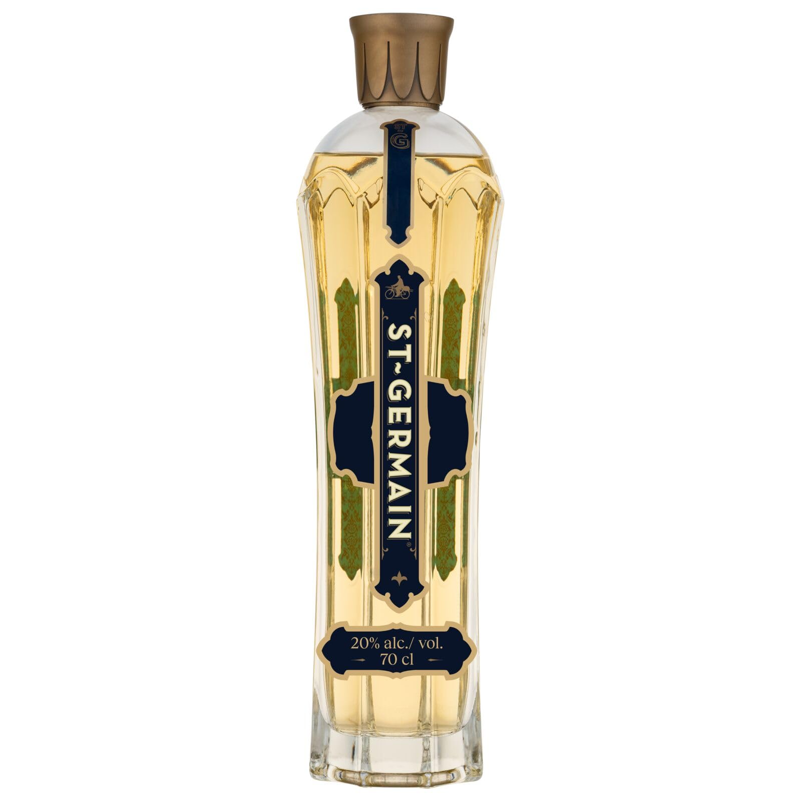 St-Germain French Artisanal Elderflower Liqueur, 20% ABV, 70cl / 700ml – Made with Fresh Handpicked Elderflowers – For the Hugo Spritz Cocktail – No Artificial Flavours