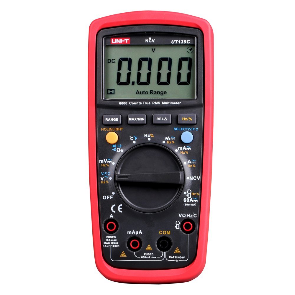 UNI-T Ut139 C multímetro digital Voltímetro Diseñado AC/DC Voltaje Ampere Testers
