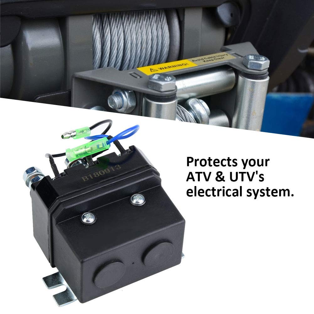 Winch Solenoid Relay, Winch Contactor Reversing Relay for 1500-5000lb ATV UTV Winches