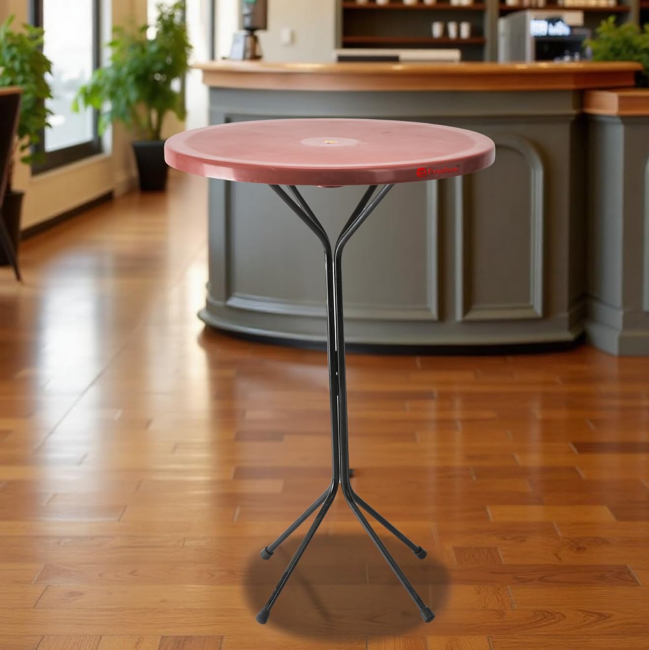 SOMRAJ Dining Table Restaurant Cafe Table Coffee Table Multipurpose Table (1, Red, for Standing Person)-image-12