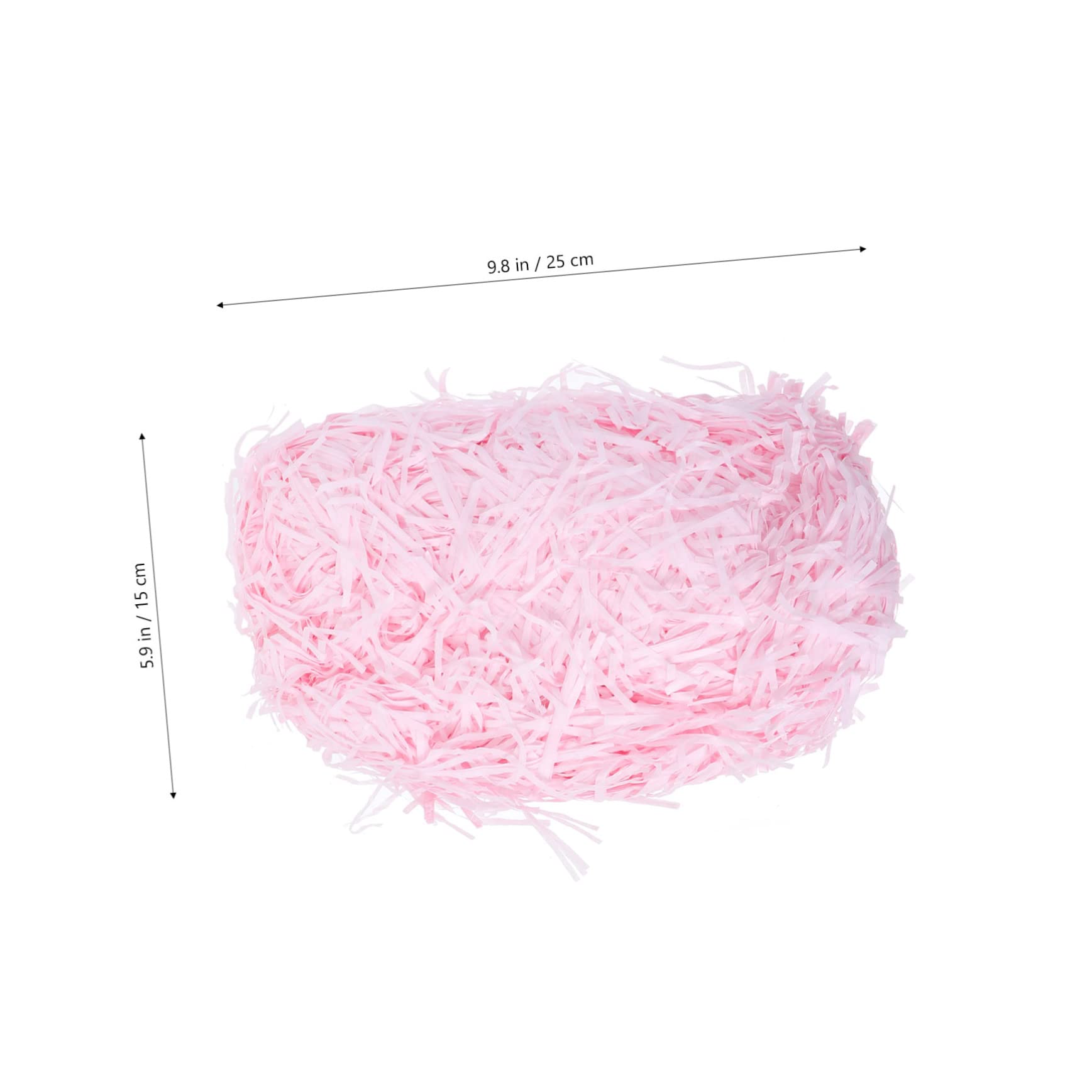 Wypełniacz do opakowań z rozdrobnionej bibuły， 3 opakowania pudełko pocięte fioletowe pudełko prezentowe fioletowy papier do pakowania(Pink,25 * 15Cm*3Pcs)