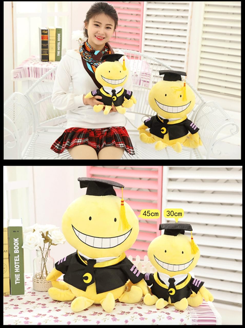 Amazon.co.jp: 暗殺教室 殺せんせー ぬいぐるみ 抱き枕 背当て