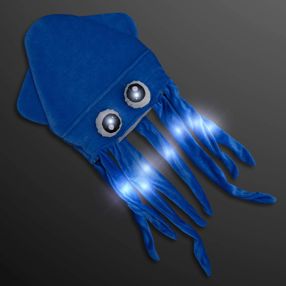 FlashingBlinkyLights Set of 4 Flashing Light Up Silly Squid Hats