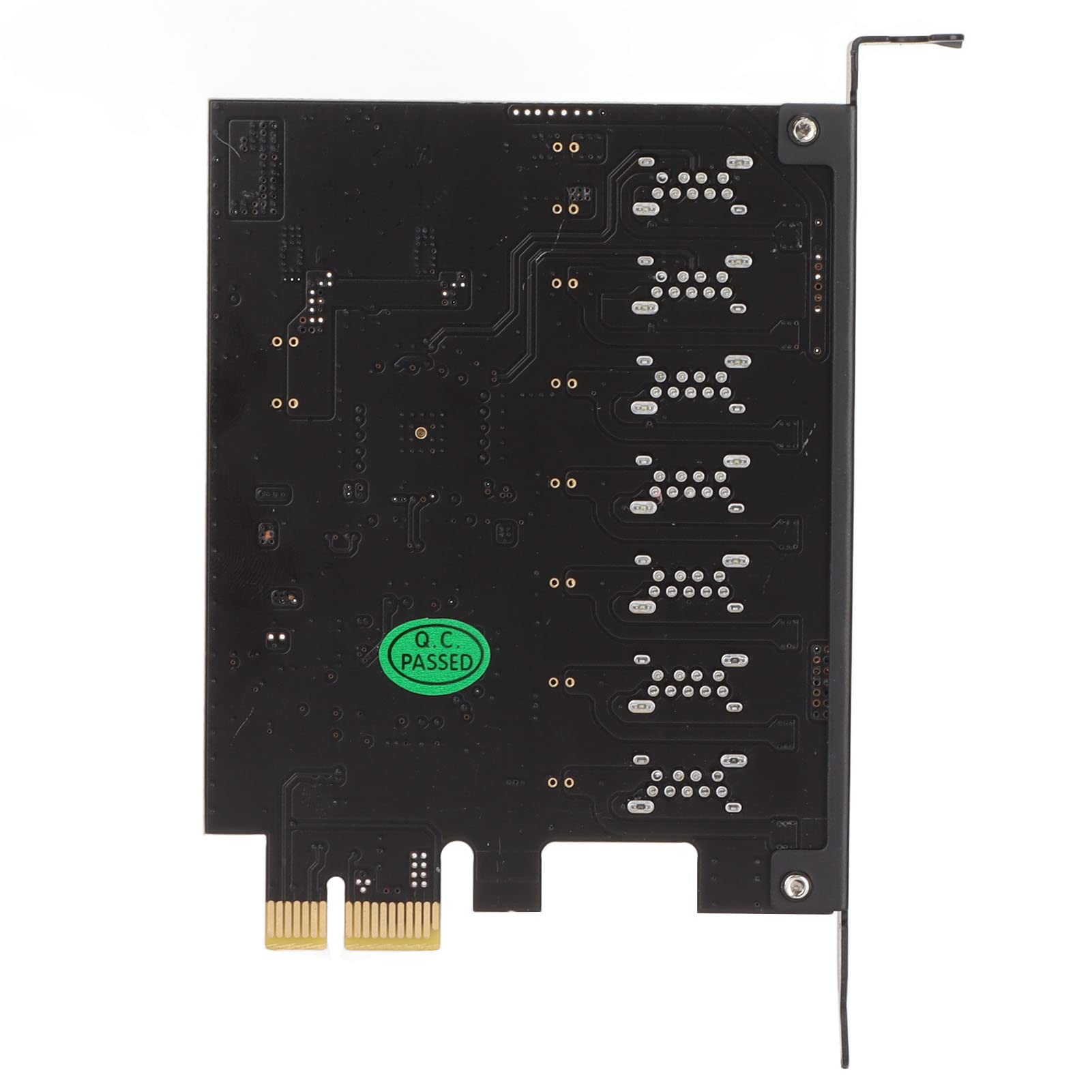 Sxhlseller Carte D'extension PCIE 7 Ports USB 3.2 GEN1 5 Gbps, Carte D'extension Avant d'alimentation Stable à Transmission Haute Vitesse pour Win XP Win7 Win8 Win10 Win11, pour Linux