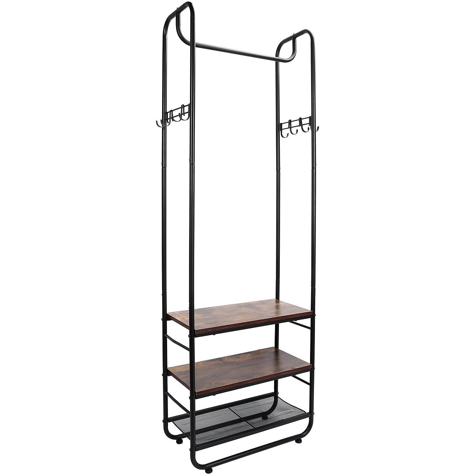 Portant à vêtements anti-encombrement pour entrée et chambre