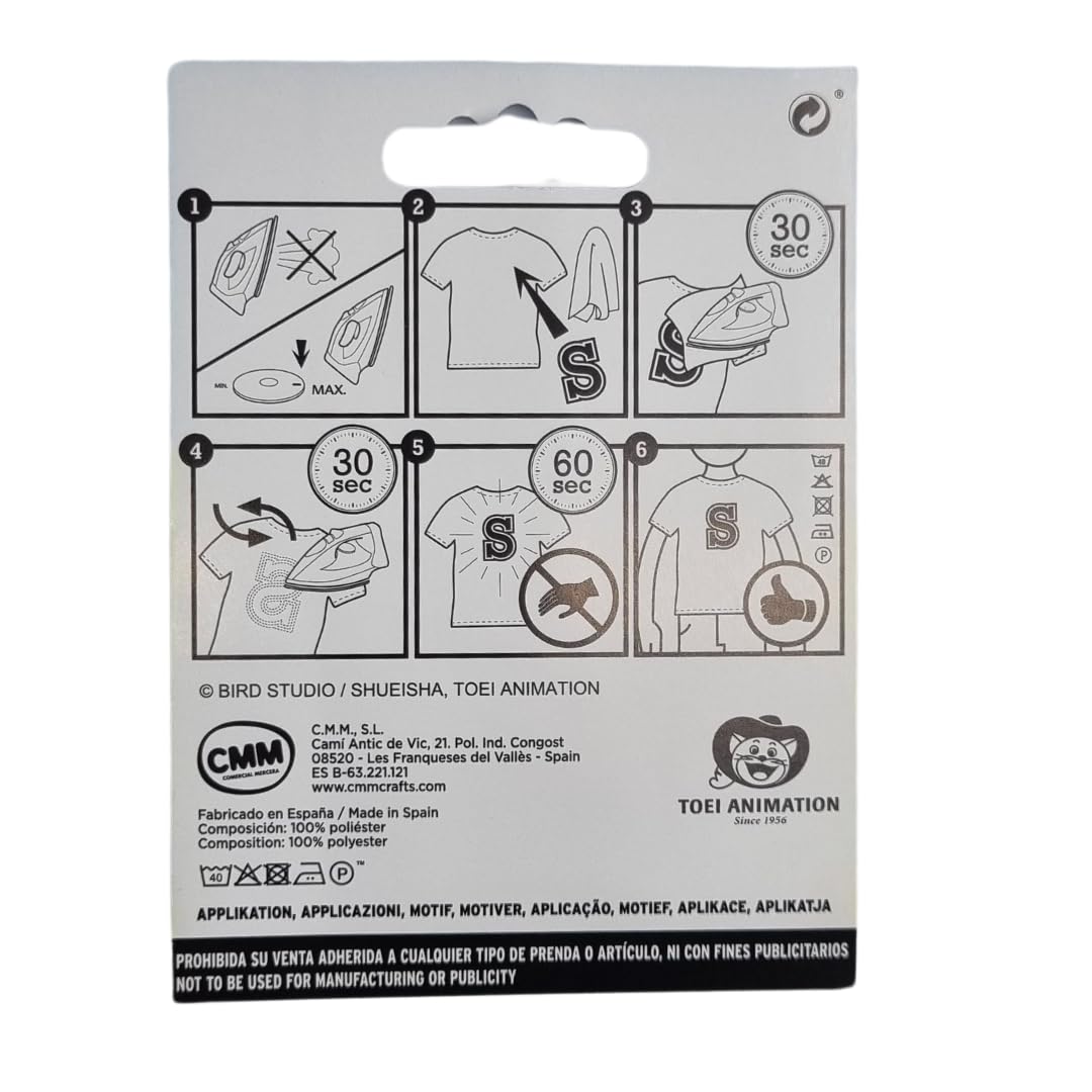 Toppa Termoadesiva Dragon Ball - Personaggio Bu - Per Cappelli, Giacche E Zaini 6x8 Cm - Foto 8