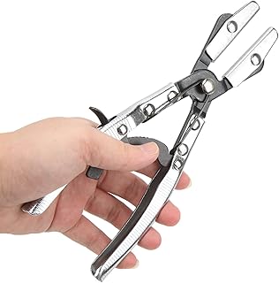 10-Inch Pinch Off Pliers, Ratcheting Refrigeration Service Tool with Positive Locking Mechanism for Sealing Refrigerant Lines in HVAC & AC Repair Automotive A/C Work