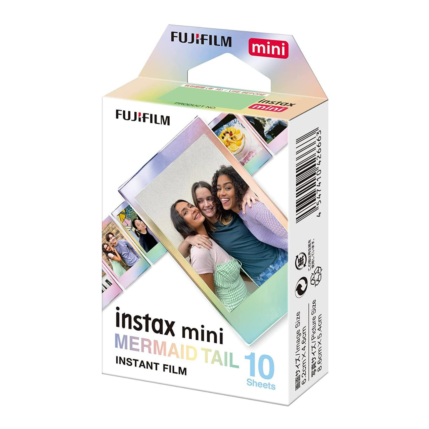 Fujifilm Instax Mini Mermaid Tail Film, Glitter Styles (10 Exposures) 3-Pack Bundle (3 Items)