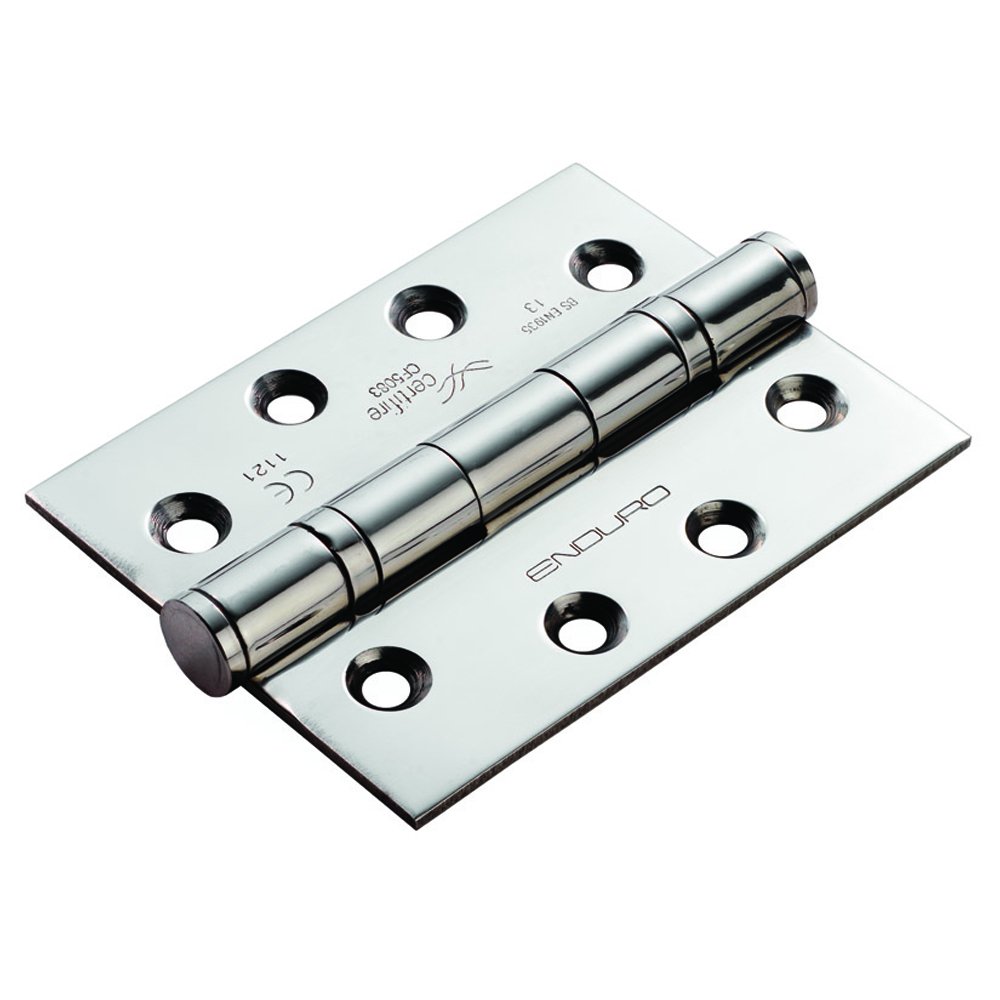 102 X 76 X 3MM Ball Bearing Hinge Grade 13 C/W Screws (Pair)