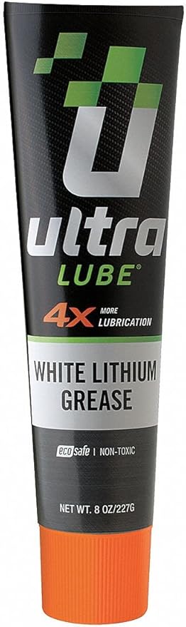 White Lithium Grease, Tube, 8 Oz, Cream