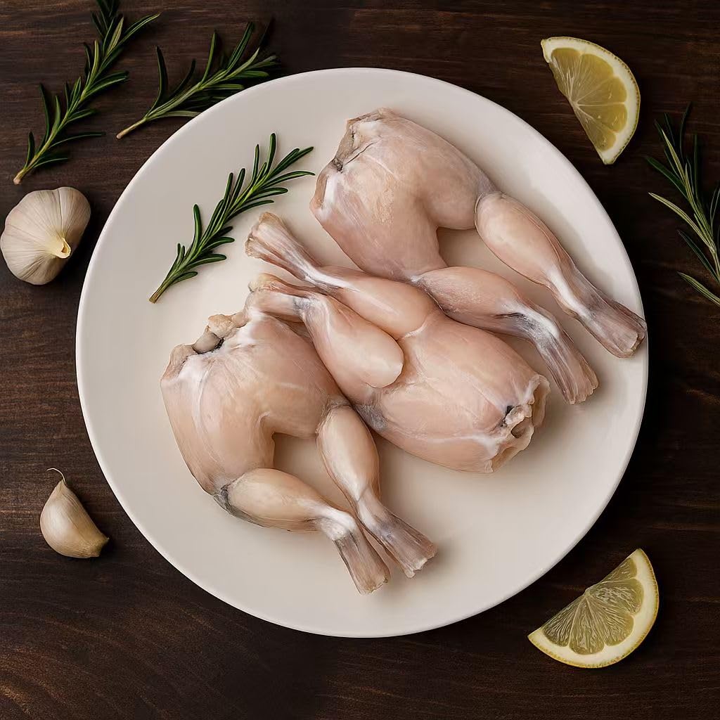 OCEANZEN Premium Frozen Frog Legs – Skinless & Cleaned, Tender and Juicy Texture, Perfect for Grilling, Frying or Stews – High-Protein, Low-Fat Gourmet Meat – 5 lbs Bulk Pack
