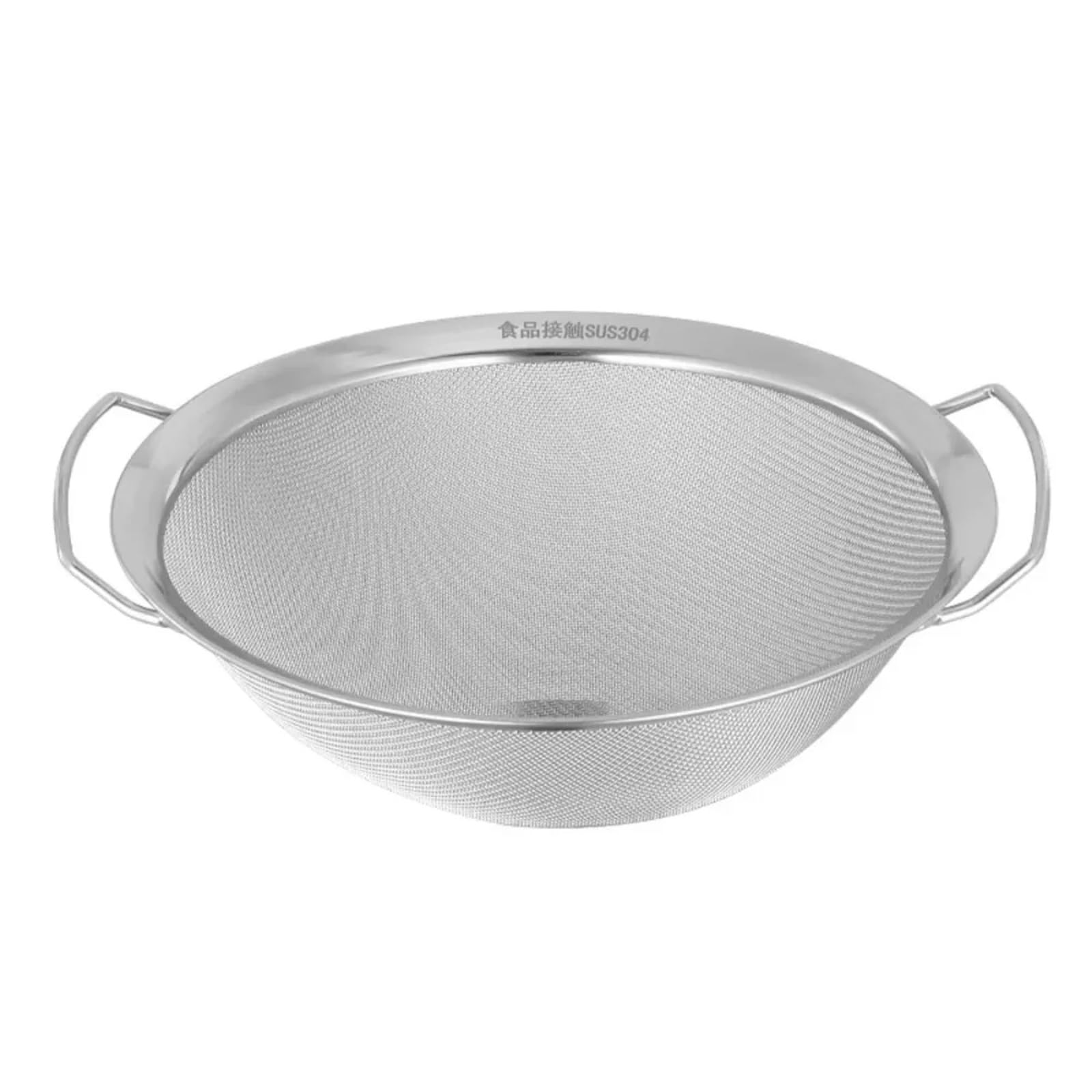 3PCS Filtro in acciaio inossidabile Cestino a maglia fine Grande Succo di farina riso Setaccio Multi-size con doppi manici for alimenti Scolapiatti Per Riso, Frutta, Verdura E Pasta