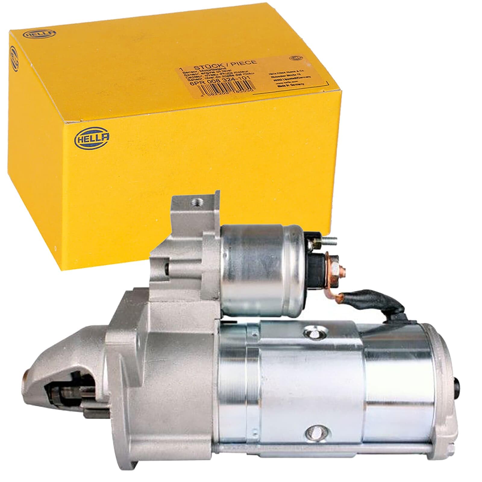 HELLA 8Ea 012 526-221 Démarreur - 12V - 2.5Kw | Compatible avec: CITROËN JUMPER I Bus, JUMPER I Bus, JUMPER I Kasten, JUMPER I Kasten, JUMPER I Pritsche/Fahrgestell