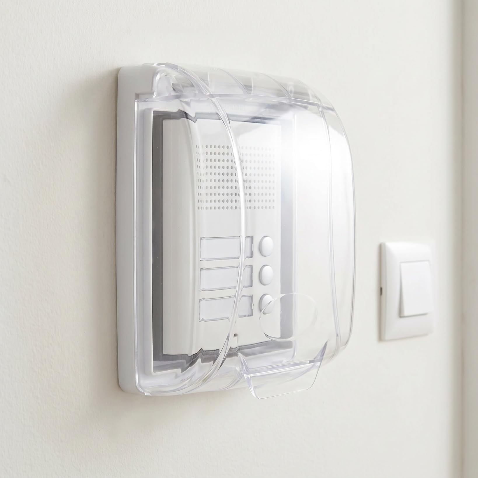 HOMSFOU 1pc Cubierta Transparente para Timbre Exterior: Protección contra Lluvia, Carcasa Resistente - Compatible con Controles de Acceso, Kit de Protección para Uso Prolongado