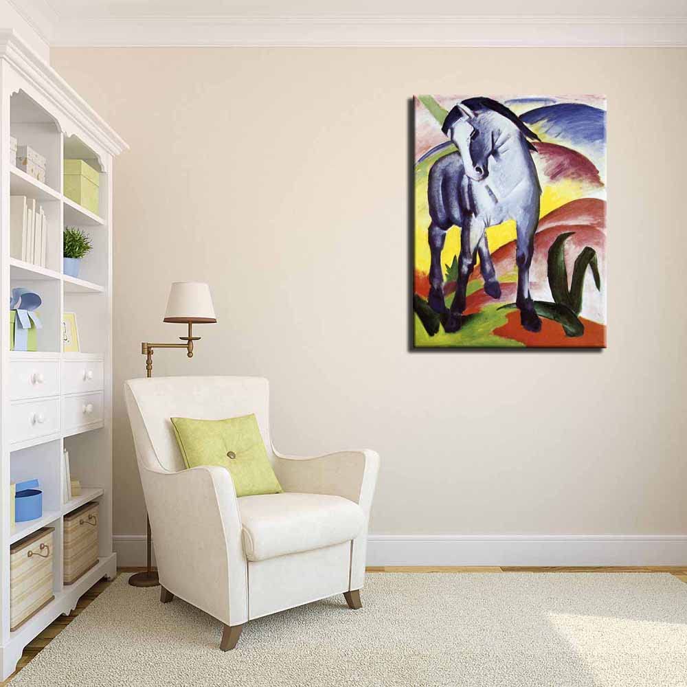 Amazon｜フランツ・マルク《青い馬I》 近代美術 油彩画 画壁の