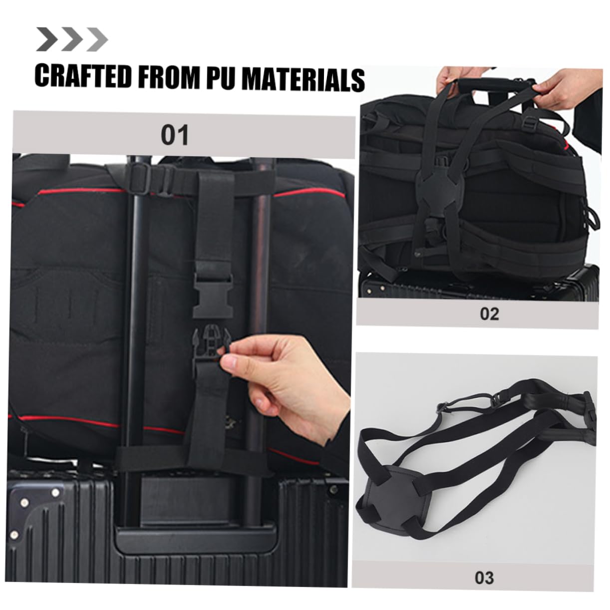 Cinturón De Equipaje Correas De Carga Correas De Equipaje Elásticas para Maletas para Maletas De Viaje para Bolsos De 2 Piezas x 4