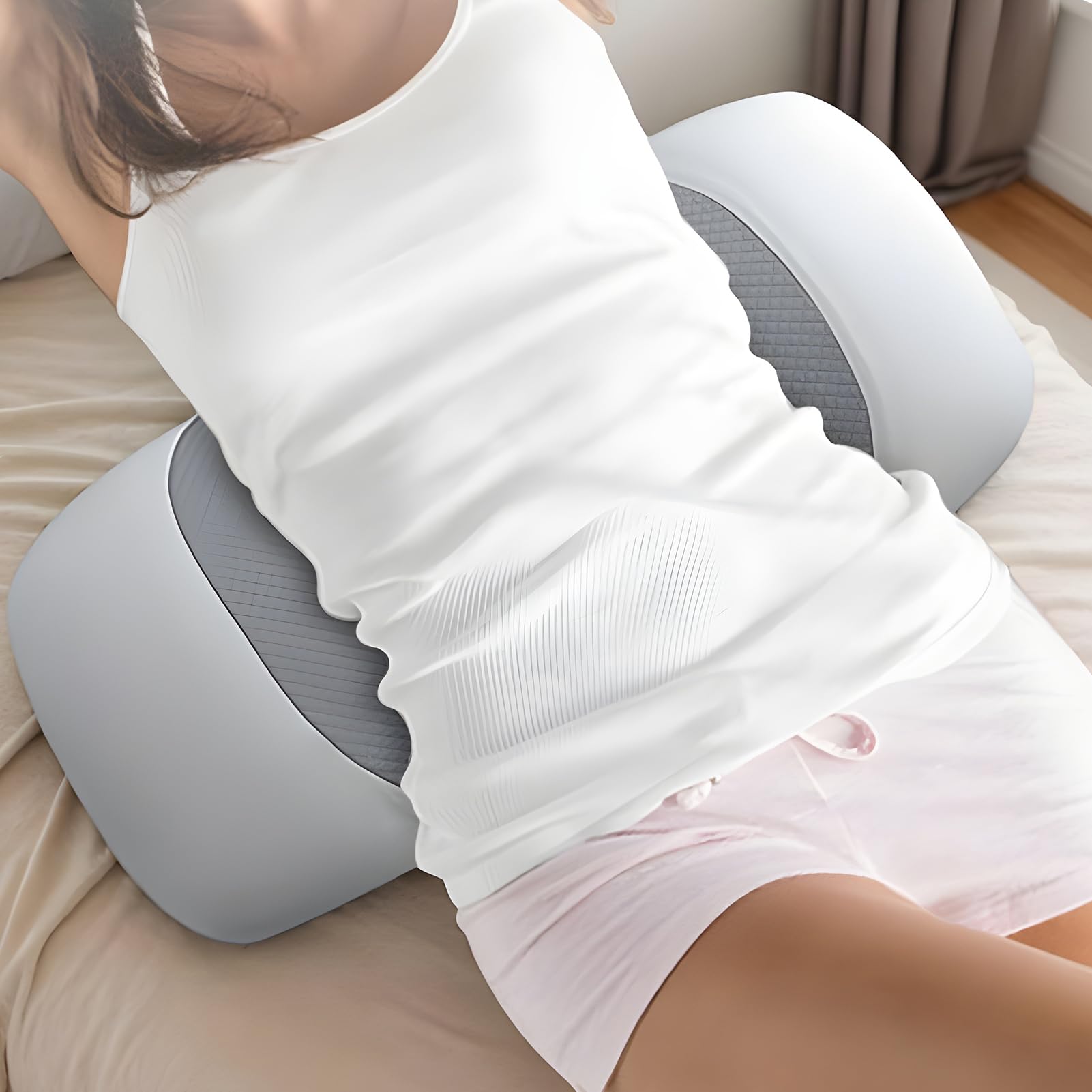 Almohada De Apoyo Lumbar Para Dormir Cojín Esponja Cómodo Y Transpirable