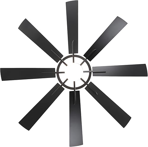 Miniatura 8 de Parrot Uncle Ventiladores de techo con luces y control remoto, ventilador de techo de 60 pulgadas para dormitorio, iluminación rústica negra,