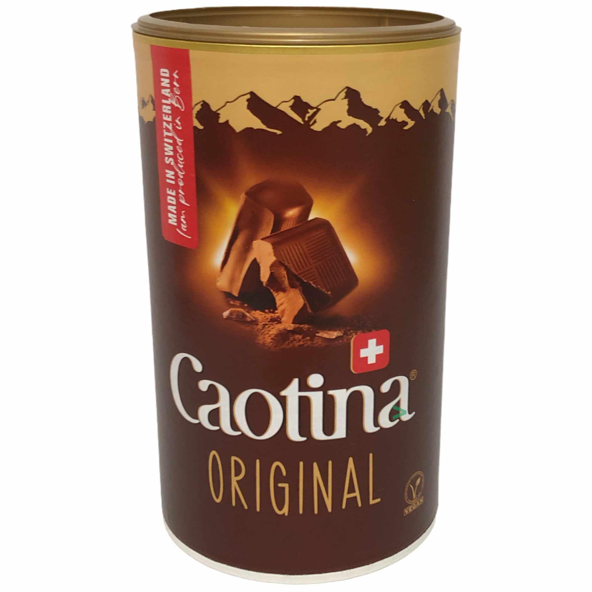 Caotina Original Kakaopulver Getränkepulver aus echter Schweizer Schokolade 6er Pack (6x500g Dose) + usy Block