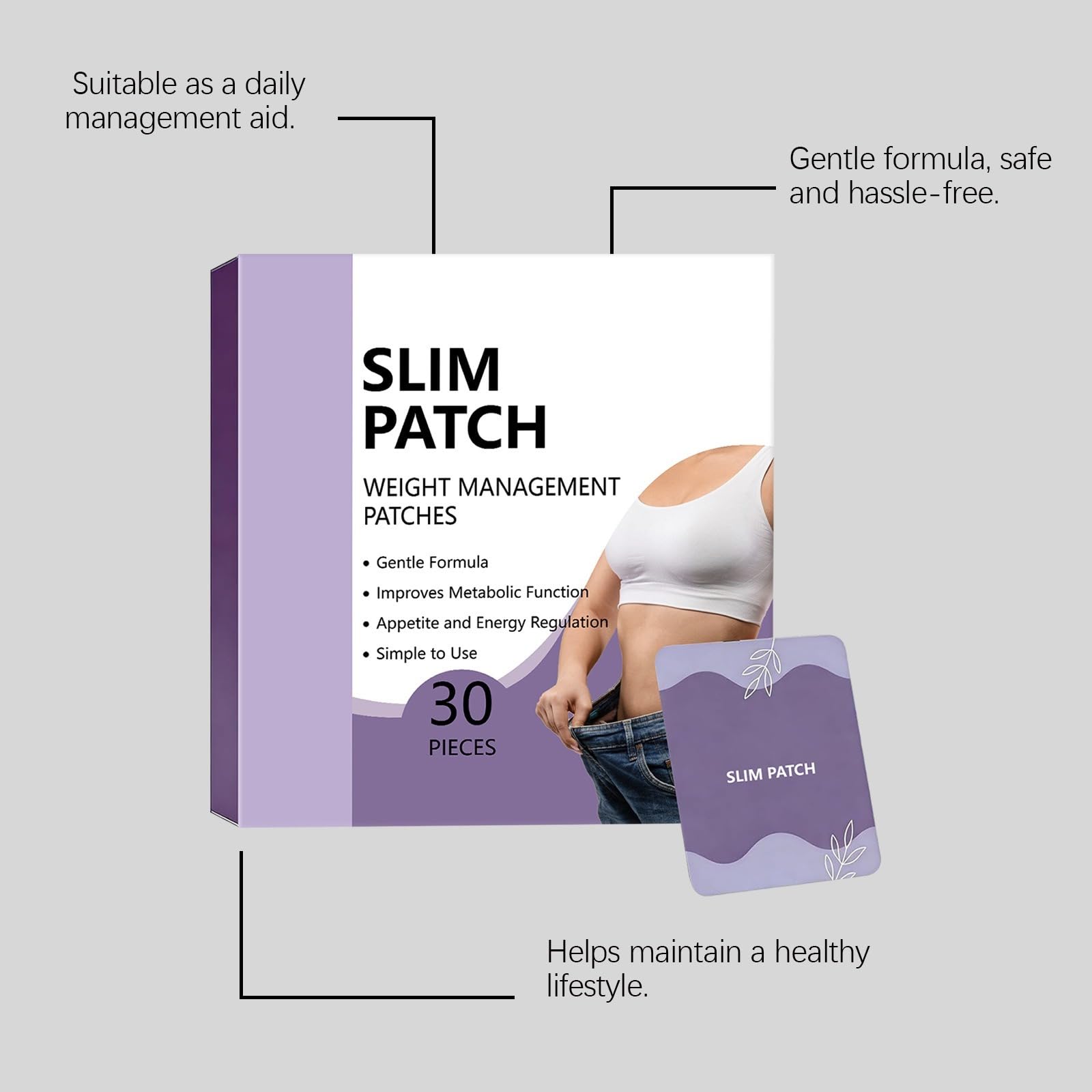 Patch Minceur Naturel, Amincissant Ventre - Brûle-Graisses