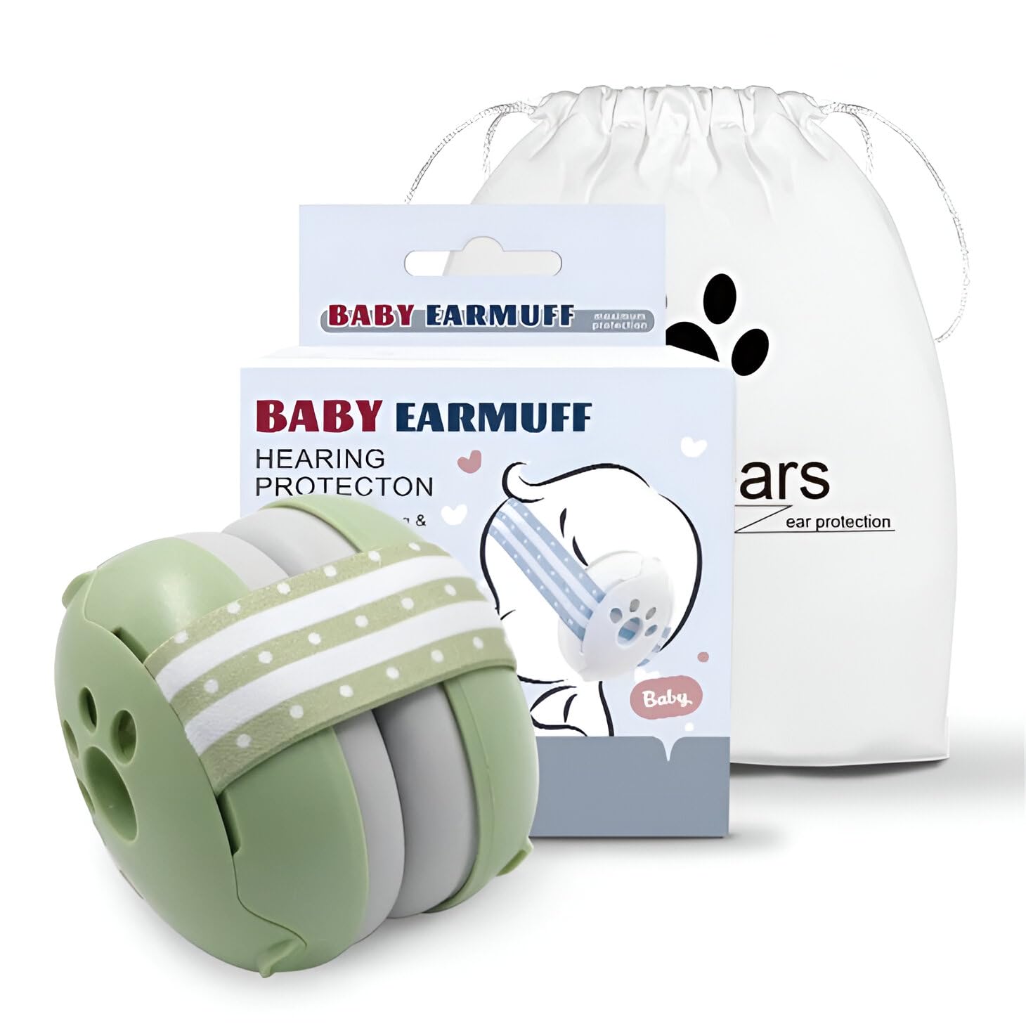 BABY EARMUFF Cascos Bebé Antiruido - Protector Auditivo Bebé, Cascos Antiruido Bebé, Cascos Ruido Bebé, Cascos Antiruido Niños, Cascos Para Bebés Antiruido, Cascos Insonorizados Bebé, De 0 a 36 meses