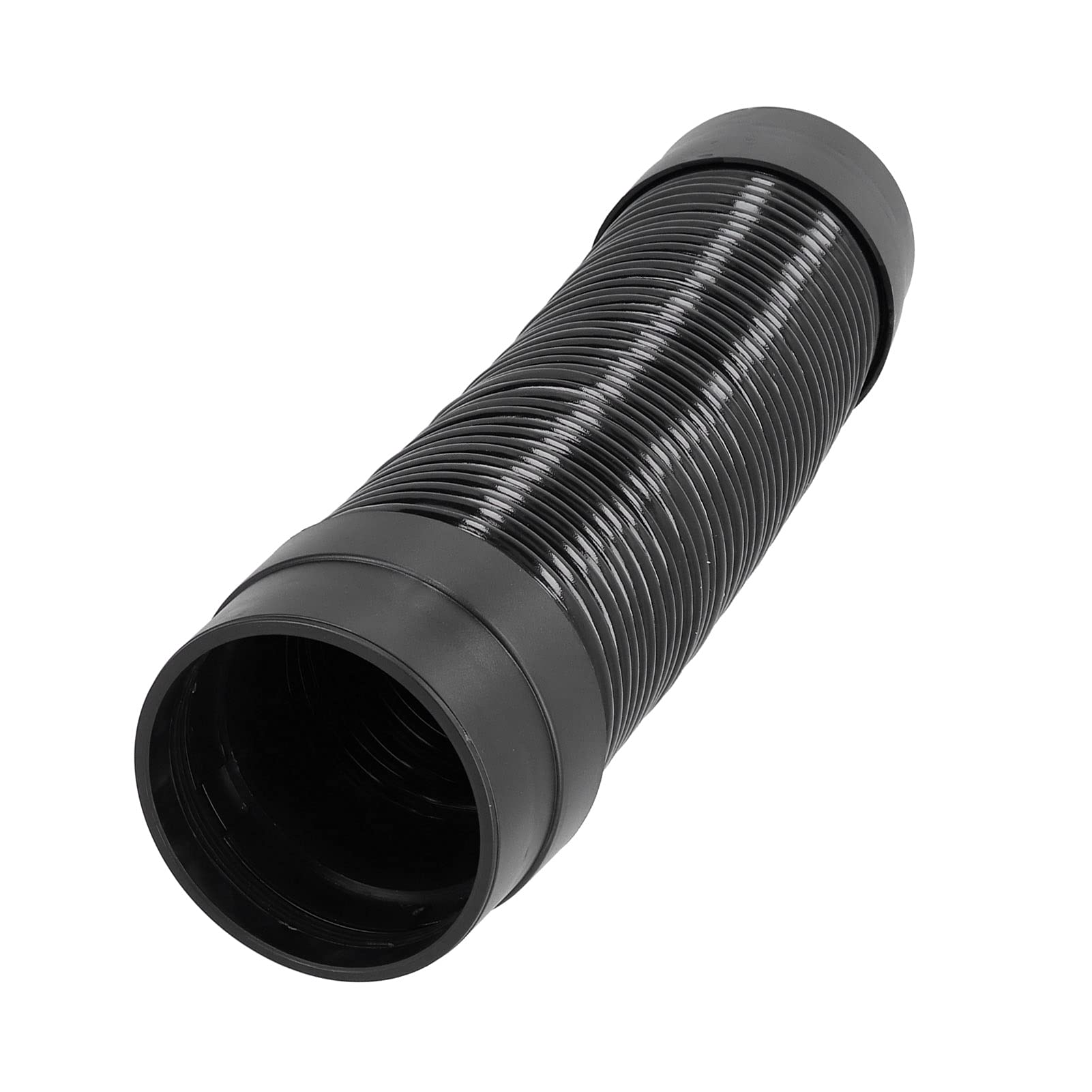 Tubo Flessibile Silenziatore per Riduttore di Rumore in PVC da 55 Cm/21,7 Pollici, Ventola di Scarico Nera con Produzione Integrata in ABS con Isolamento Termico, Anticorrosione