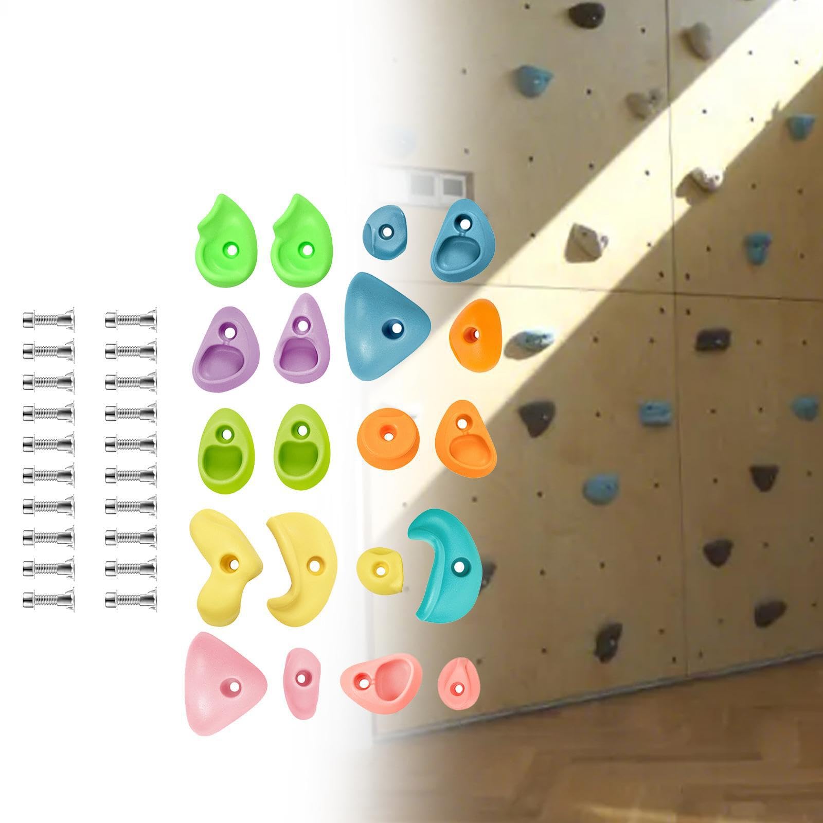 Kletterwandsteine mit Griffen bieten Kindern Spaß mit leuchtenden Farben und Formen und fördern aktives Spielen. Klettersteine sind EIN Spielzeug für den Spielplatz.