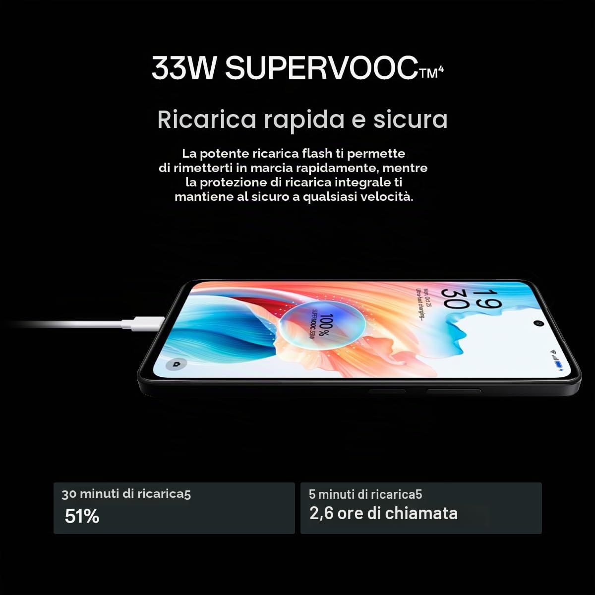 OPPO A79 8+256GB 6.72" 5G Mistery Black ITA