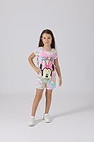 Vista 9 de Disney Minnie Mouse - Conjunto de camiseta y pantalones cortos para niñas, multicolor