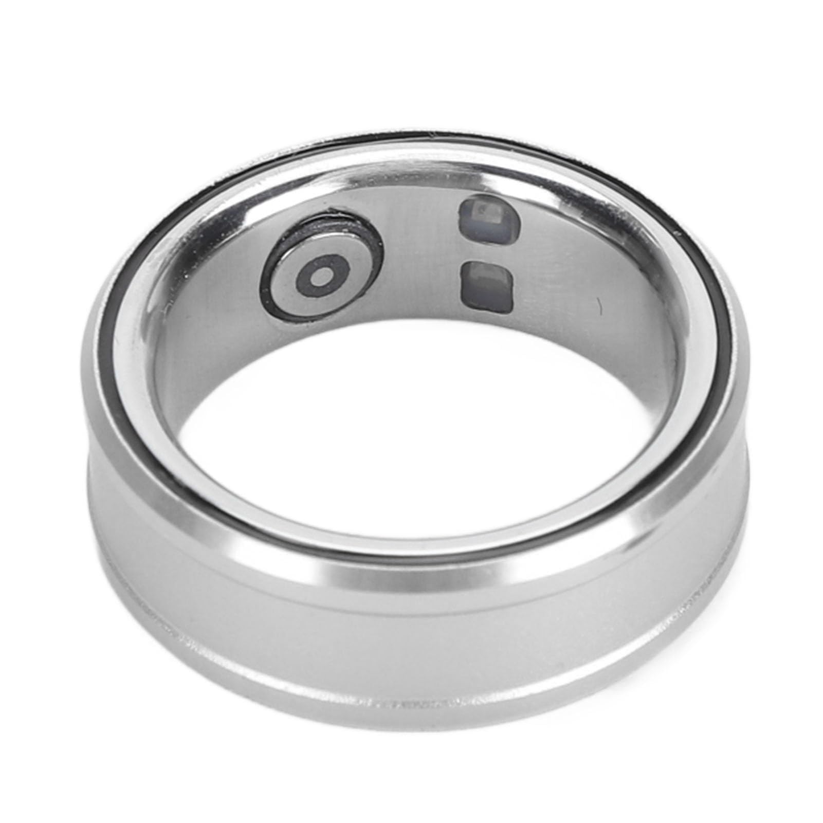 Dpofirs Smart Health Ring, Smart Ring Health Tracker BT 5.1 NFC Monitoraggio della Temperatura Corporea del Sonno Contapassi IP68, Tracker della qualità del Sonno per Regali di