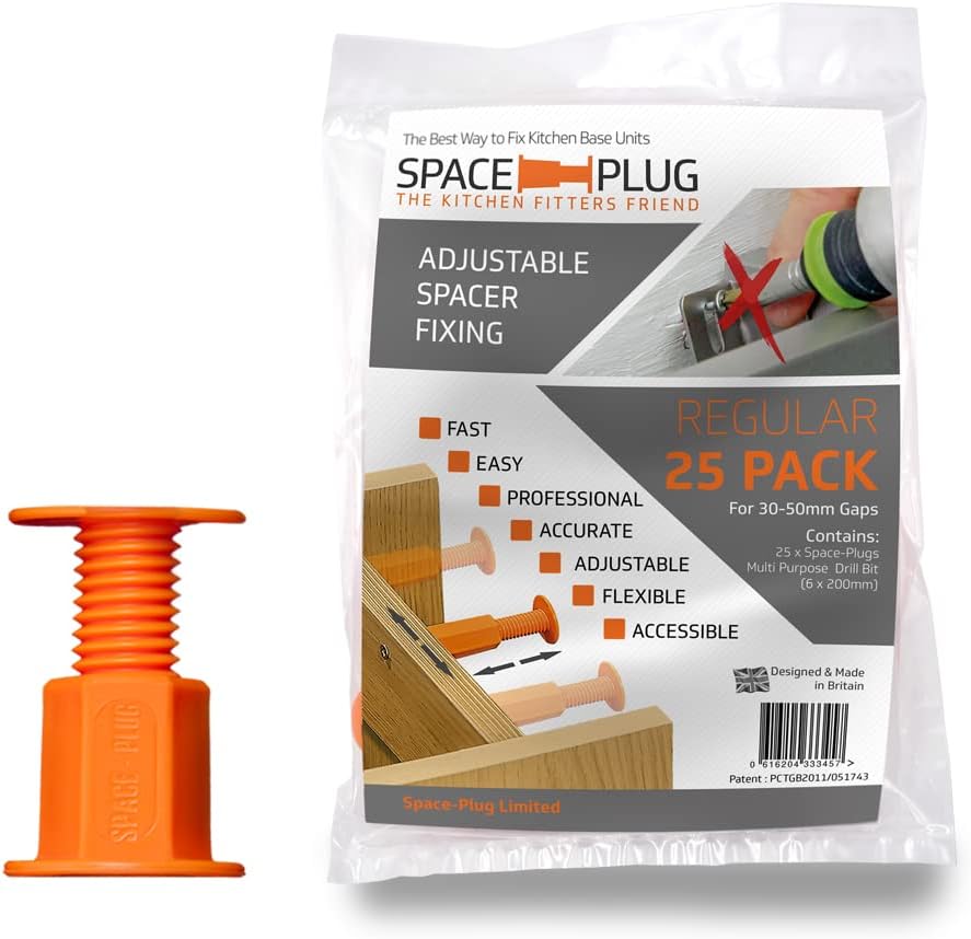 SpacePlug Adjustable Spacer Fixings (Regular Size for 30