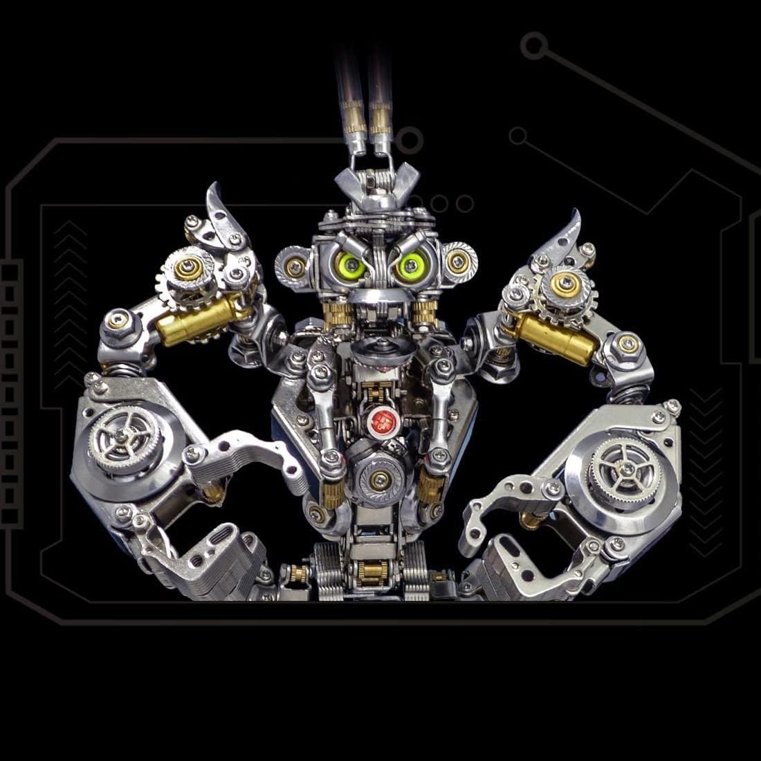 Puzzle metalowe 3D dla dorosłych, zestaw modeli do składania mechaniczna małpa puzzle metalowe, zabawa DIY montaż kreatywne ozdoby, na prezenty świąteczne dla mężczyzn 942 szt.