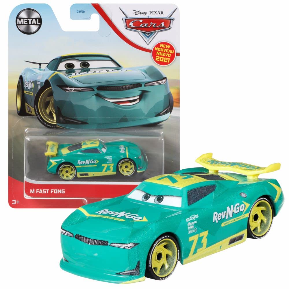 Mattel Selección Vehículos Racing Style | Disney Cars | Die Cast 1:55 Coche, DXV29N Cars 3 Single:Johnny Blamer — view 36
